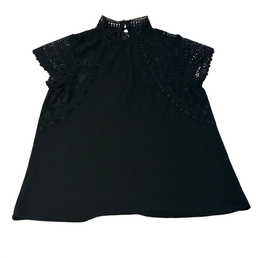 Dark Romance Lace Blouse Medium WhimsyGoth Witchy 20s Vampire Black Glam Siren - Picture 2 of 10